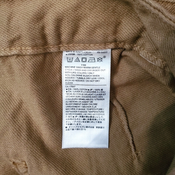 Banana Republic Relaxed Cargo Pants, Size 6, 100% Cotton, Warm Tan, Camel, Beige - Picture 12 of 12